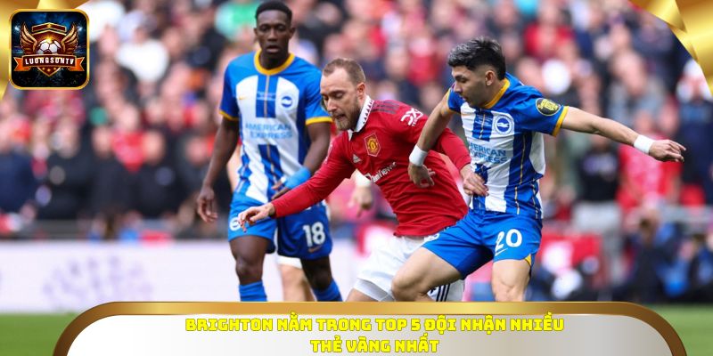 Brighton nằm trong top 5 đội nhận nhiều thẻ vàng nhất