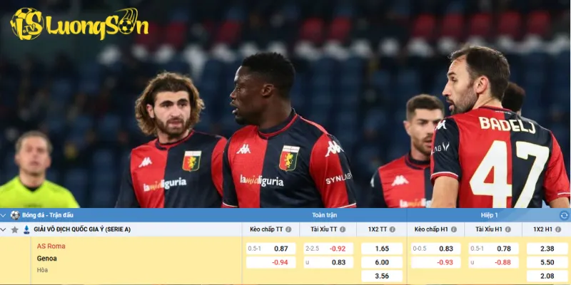 Chi tiết kèo AS Roma vs Genoa