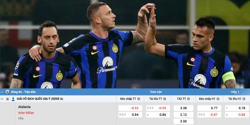 Chi tiết kèo Atalanta vs Inter