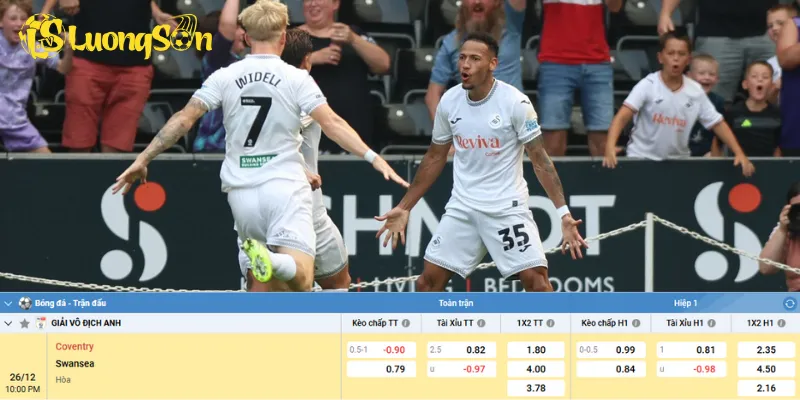 Chi tiết kèo Coventry City vs Swansea