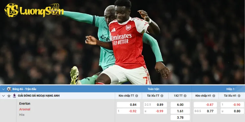 Chi tiết kèo Everton vs Arsenal