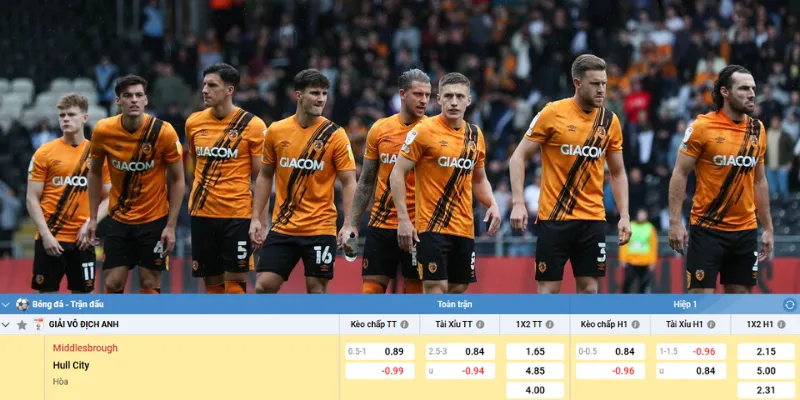 Chi tiết kèo Middlesbrough vs Hull City