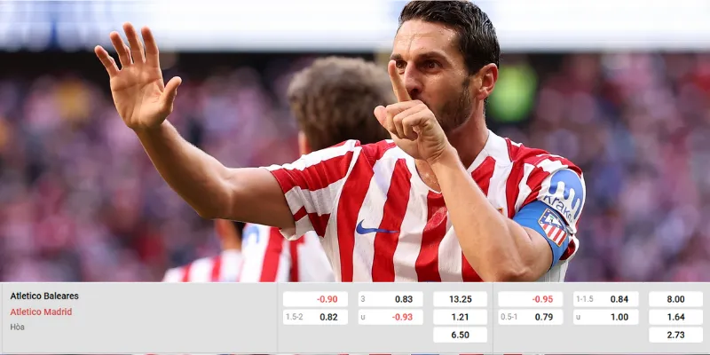 Soi kèo chi tiết trận Baleares vs Atletico Madrid