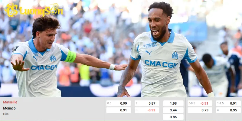 Soi kèo chi tiết trận đấu Marseille vs Monaco