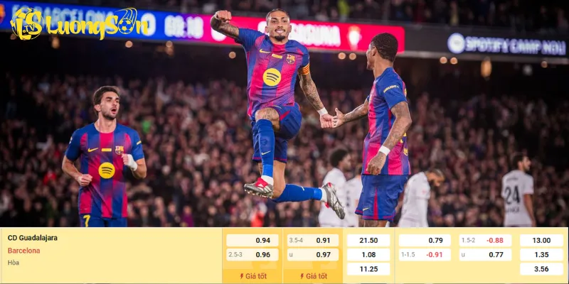 Soi kèo trận Guadalajara vs Barcelona