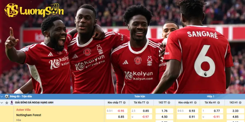 Chi tiết kèo Aston Villa vs Nottingham Forest