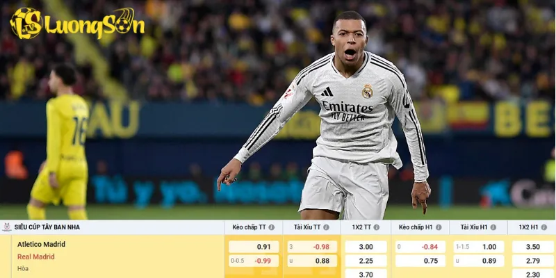 Chi tiết kèo Atletico vs Real Madrid