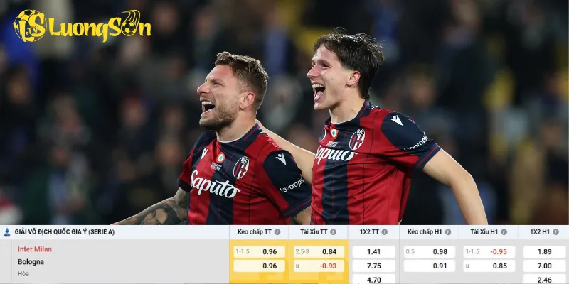 Chi tiết kèo Inter vs Bologna