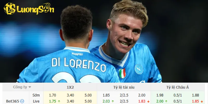 Chi tiết kèo Inter vs Napoli