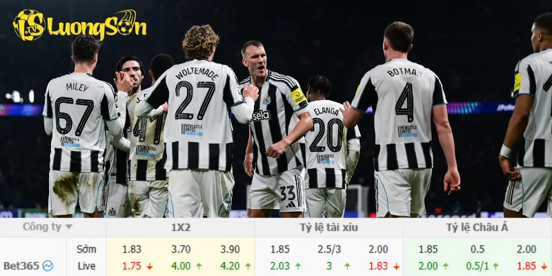 Chi tiết kèo Liverpool vs Newcastle