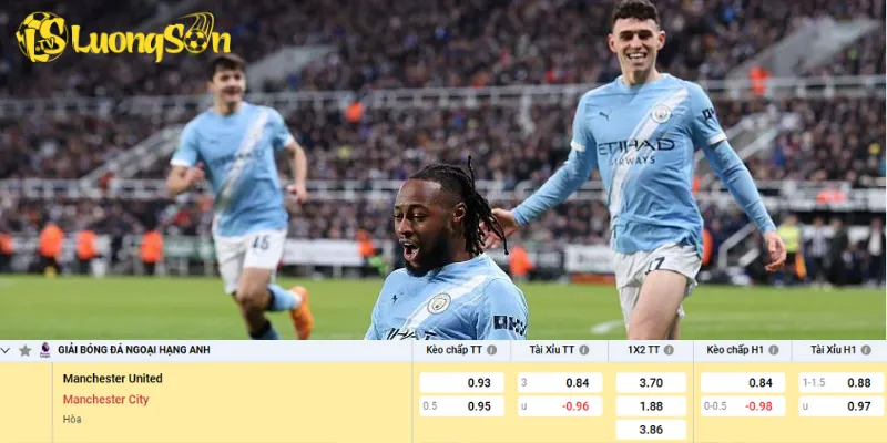 Chi tiết kèo Man United vs Man City