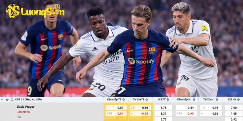 Chi tiết kèo Slavia Prague vs Barcelona
