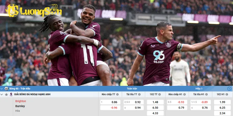 Chi tiết kèo Brighton vs Burnley