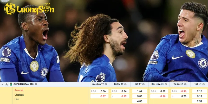 Chi tiết kèo Arsenal vs Chelsea