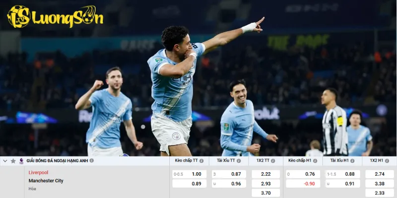 Chi tiết kèo Liverpool vs Man City