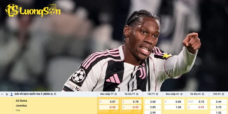 Chi tiết kèo AS Roma vs Juventus